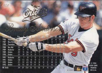 Brady Anderson  baseball card collectible - Main Image 2