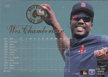 Wes Chamberlain  baseball card collectible - Main Image 2