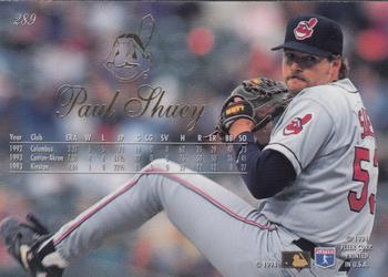 Paul Shuey  baseball card collectible - Main Image 2