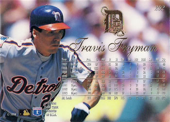 Travis Fryman  baseball card collectible - Main Image 2
