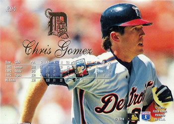 Chris Gomez  baseball card collectible - Main Image 2