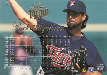 Rick Aguilera  baseball card collectible - Main Image 2
