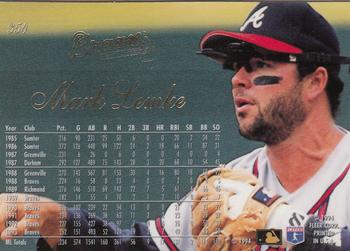Mark Lemke  baseball card collectible - Main Image 2