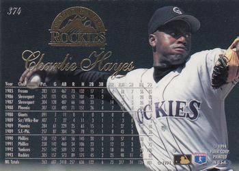 Charlie Hayes  baseball card collectible - Main Image 2