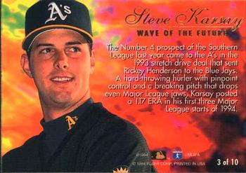 Steve Karsay  baseball card collectible - Main Image 2