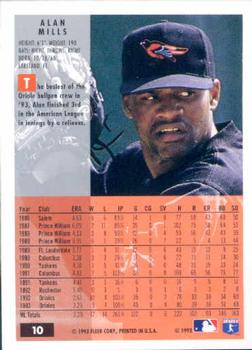 Alan Mills  baseball card collectible - Main Image 2