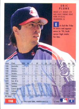 Eric Plunk  baseball card collectible - Main Image 2
