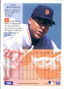 Lou Whitaker  baseball card collectible - Main Image 2