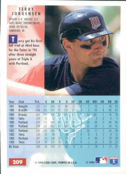 Terry Jorgensen  baseball card collectible - Main Image 2