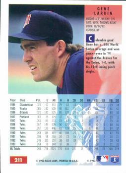 Gene Larkin  baseball card collectible - Main Image 2