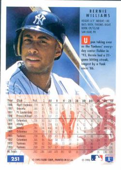 Bernie Williams  baseball card collectible - Main Image 2