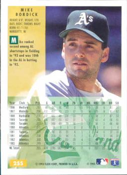 Mike Bordick  baseball card collectible - Main Image 2