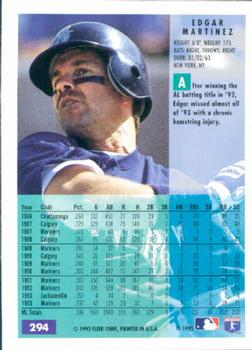 Edgar Martinez  baseball card collectible - Main Image 2