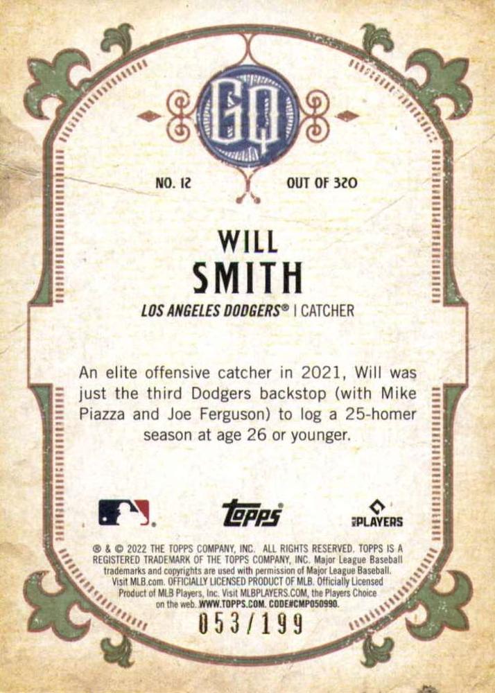 Will Smith  baseball card collectible - Main Image 2