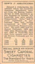 Ed Abbaticchio  baseball card collectible - Main Image 2