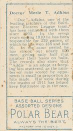 Doc Adkins  baseball card collectible - Main Image 2