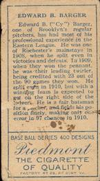 E.B. Barger  baseball card collectible - Main Image 2