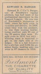 E.B. Barger  baseball card collectible - Main Image 2