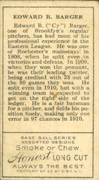 E.B. Barger  baseball card collectible - Main Image 2