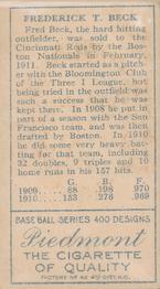 Fred Beck  baseball card collectible - Main Image 2