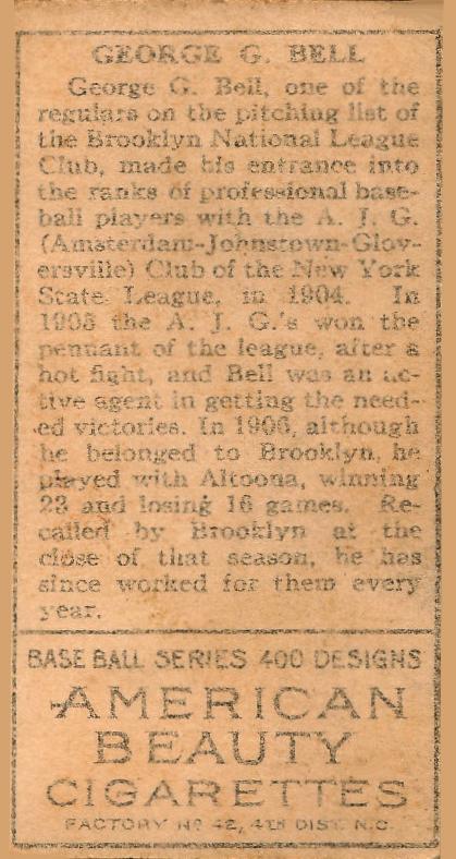 George Bell  baseball card collectible - Main Image 2