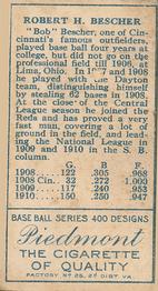 Bob Bescher  baseball card collectible - Main Image 2