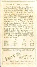 Al Bridwell  baseball card collectible - Main Image 2