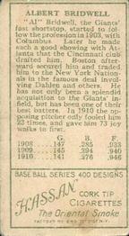 Al Bridwell  baseball card collectible - Main Image 2