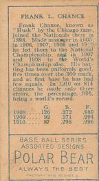 Frank Chance  baseball card collectible - Main Image 2
