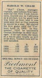 Hal Chase  baseball card collectible - Main Image 2