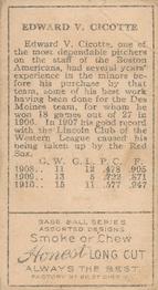 Eddie Cicotte  baseball card collectible - Main Image 2