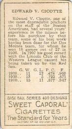 Eddie Cicotte  baseball card collectible - Main Image 2
