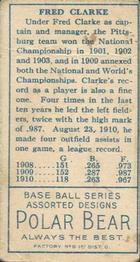 Fred Clarke  baseball card collectible - Main Image 2