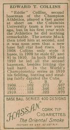 Eddie Collins  baseball card collectible - Main Image 2