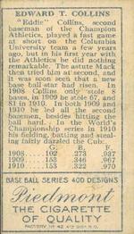 Eddie Collins  baseball card collectible - Main Image 2