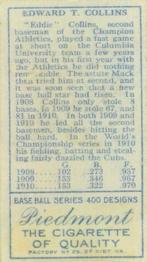 Eddie Collins  baseball card collectible - Main Image 2