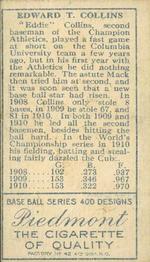 Eddie Collins  baseball card collectible - Main Image 2