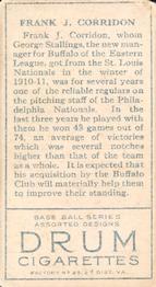 Frank J. Corridon  baseball card collectible - Main Image 2