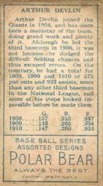 Arthur Devlin  baseball card collectible - Main Image 2