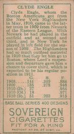 Clyde Engle  baseball card collectible - Main Image 2