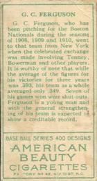 George Ferguson  baseball card collectible - Main Image 2