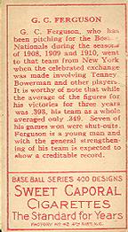 George Ferguson  baseball card collectible - Main Image 2