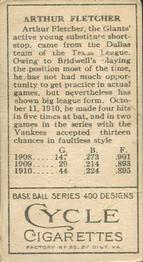 Art Fletcher  baseball card collectible - Main Image 2