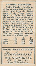 Art Fletcher  baseball card collectible - Main Image 2