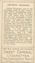 Art Fromme  baseball card collectible - Main Image 2