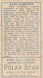 Earle Gardner  baseball card collectible - Main Image 2