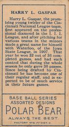 Harry Gaspar  baseball card collectible - Main Image 2