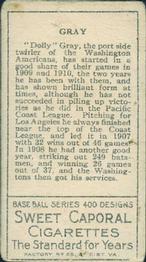 Dolly Gray  baseball card collectible - Main Image 2