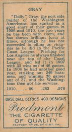 Dolly Gray  baseball card collectible - Main Image 2