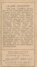 Clark Griffith  baseball card collectible - Main Image 2
